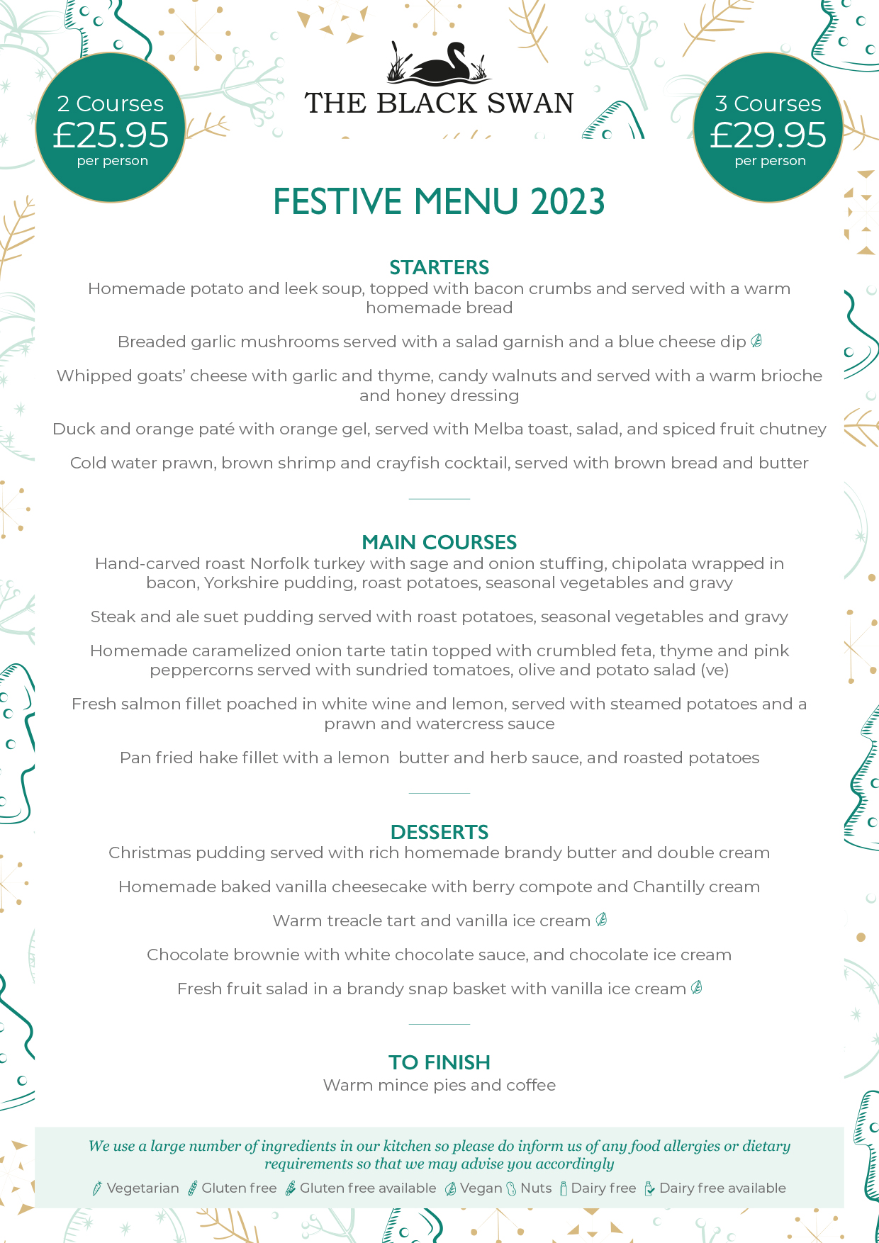 Festive Menu 2023